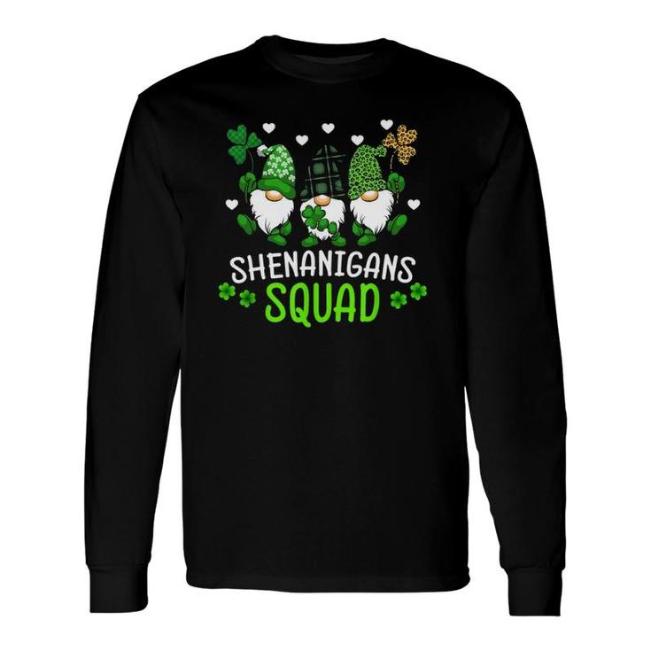 Shenanigans Squad St Patrick's Day Gnomes Green Irish Long Sleeve T-Shirt T-Shirt