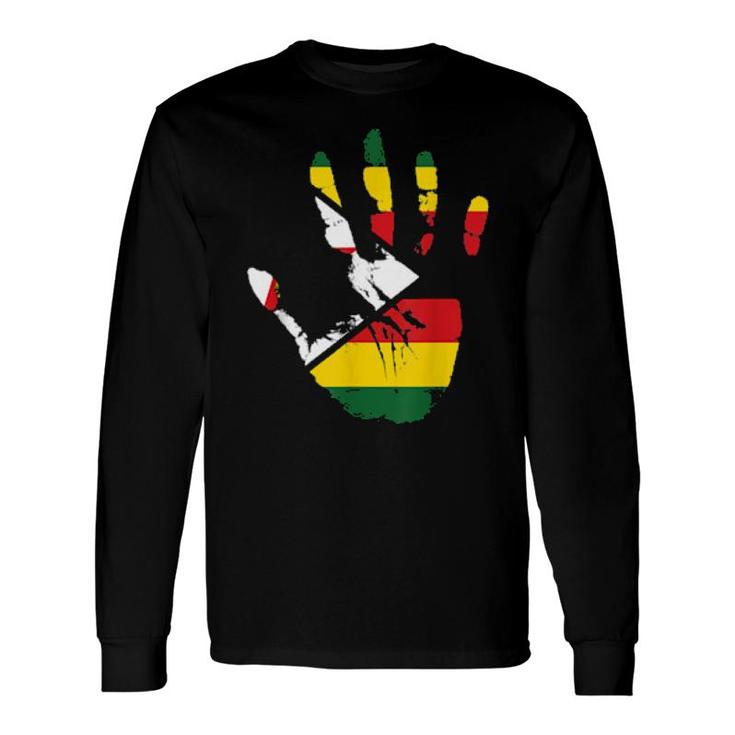 Simbabwflagge Wurzeln Aus Simbabwe Long Sleeve T-Shirt