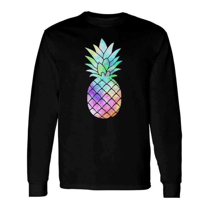 Sizzling Summer Pineapple Tie Dye Matching Long Sleeve T-Shirt T-Shirt