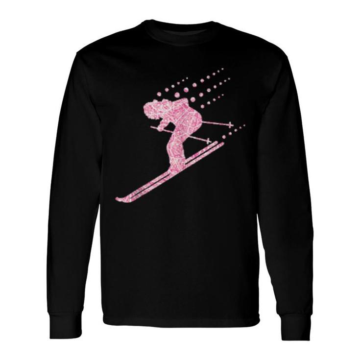 Skiing Ice Sports Enthusiast Snow Skiing Ski Expert Long Sleeve T-Shirt T-Shirt