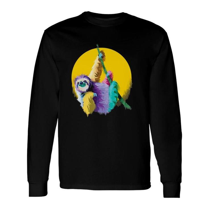 Sloth Sloth Lover Graphic Art Sloth Long Sleeve T-Shirt T-Shirt