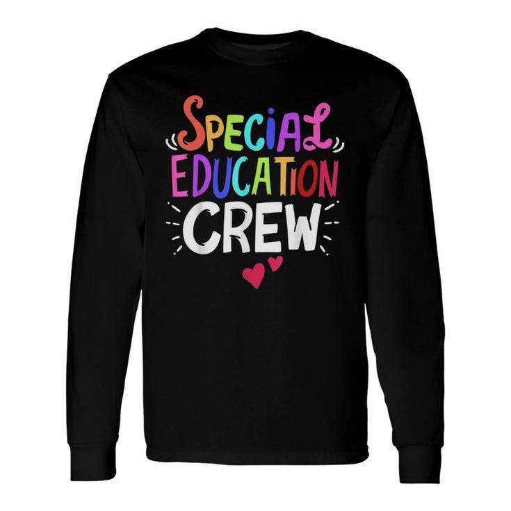 Sped Special Education Crew Heart Long Sleeve T-Shirt T-Shirt