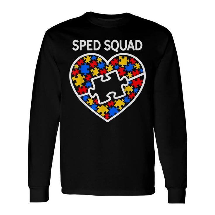 Sped Special Education Sped Squad Heart Long Sleeve T-Shirt T-Shirt