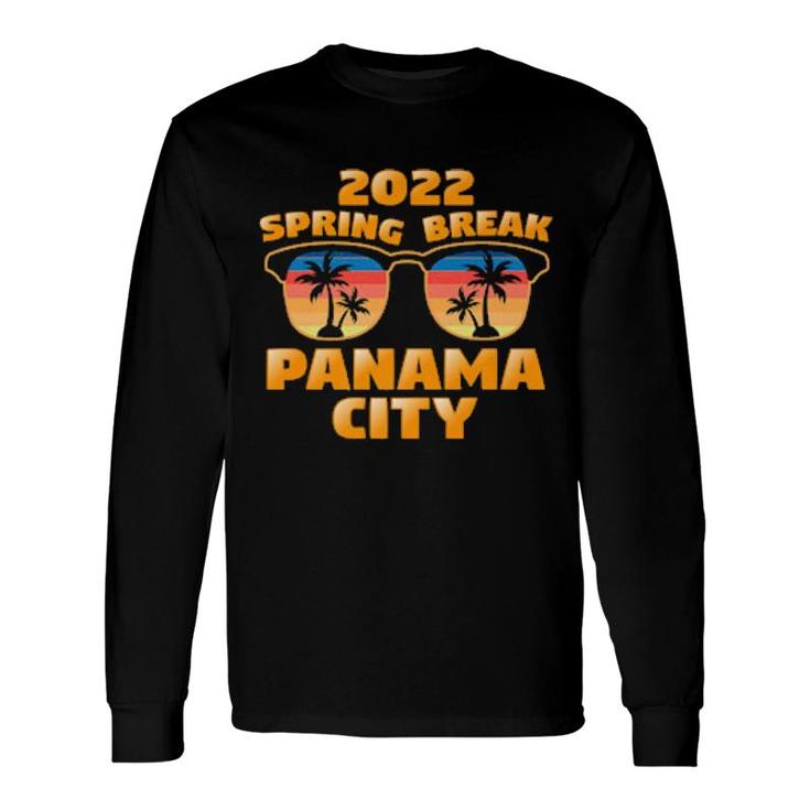 Spring Break Panama City 2022 Vintage Match Cool Sunglasses Long Sleeve T-Shirt T-Shirt