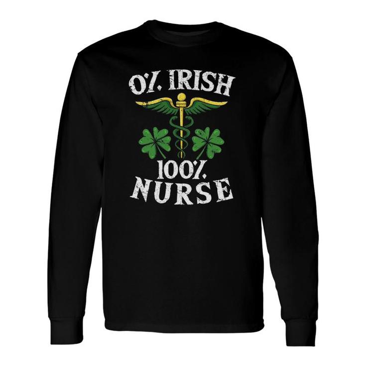 St Patricks Day Nurse Cute Irish Nursing Long Sleeve T-Shirt T-Shirt
