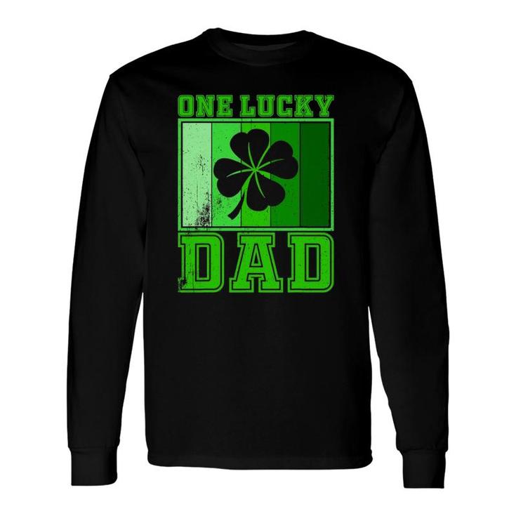 St Patrick's Day One Lucky Dad Vintage Father Long Sleeve T-Shirt T-Shirt