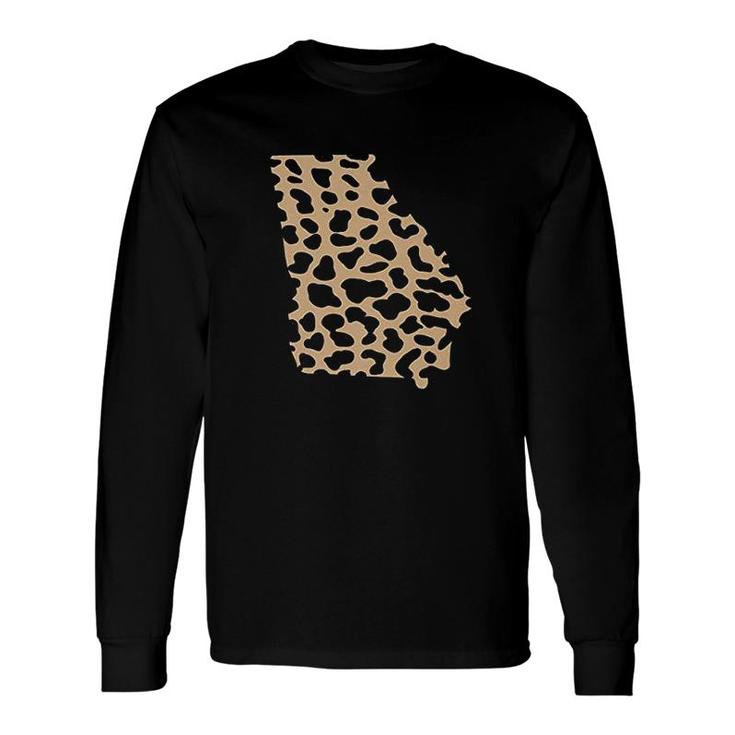 State Of Georgia Leopard Long Sleeve T-Shirt