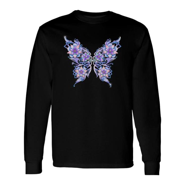 Stone Blossom Butterfly Long Sleeve T-Shirt T-Shirt