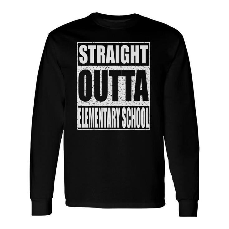 Straight Outta Elementary School 2021 Graduation Long Sleeve T-Shirt T-Shirt