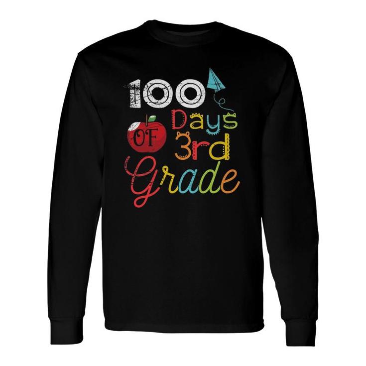 Student 100 Days Of 3Rd Grade 100 Days Of School Long Sleeve T-Shirt T-Shirt
