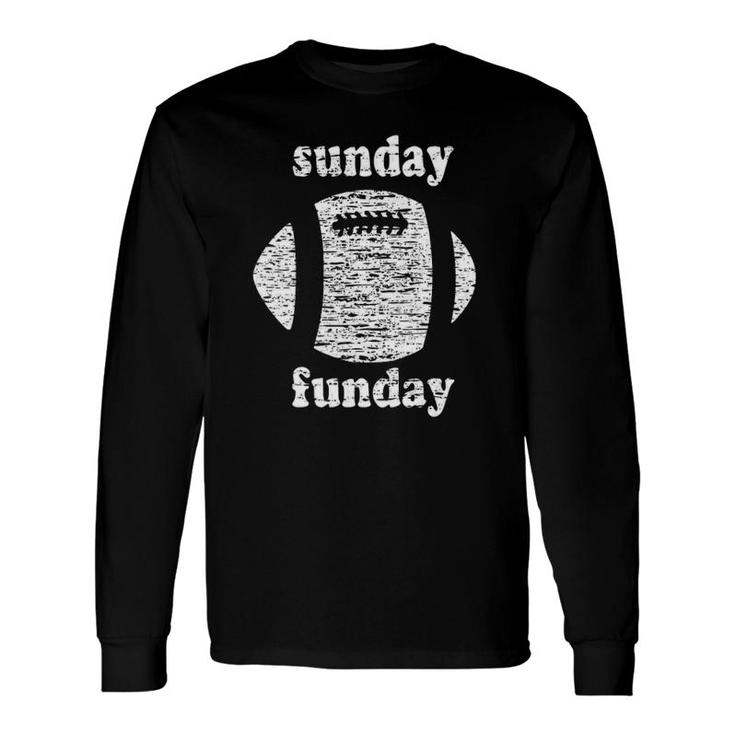 Sunday Funday Distressed Long Sleeve T-Shirt