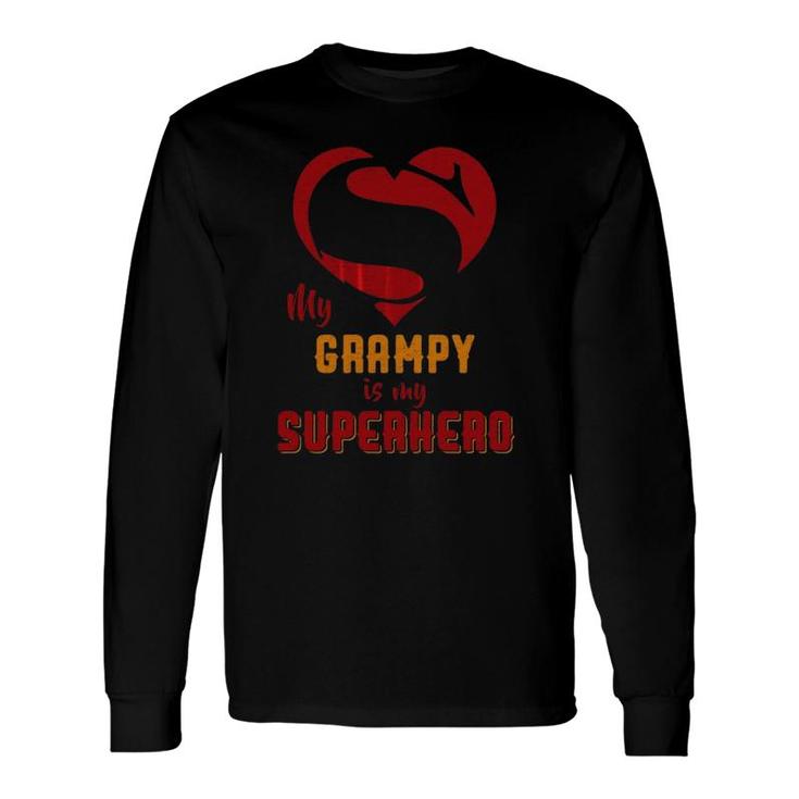 Super Grampy Superhero Grampy Mother Father Day Long Sleeve T-Shirt T-Shirt