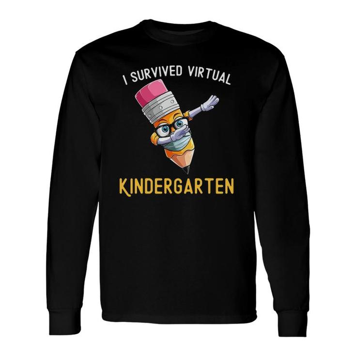 I Survived Virtual Kindergarten Graduation Class Of 2021 Ver2 Long Sleeve T-Shirt T-Shirt