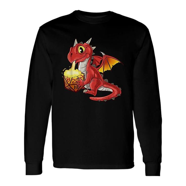 Tabletop Gaming Dragon Dice Rpg Dragons D20 Long Sleeve T-Shirt T-Shirt