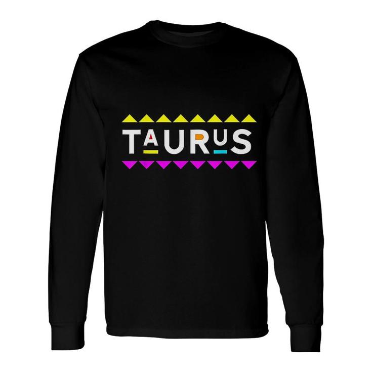 Taurus Zodiac 90s Style Long Sleeve T-Shirt T-Shirt