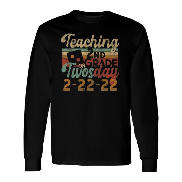 Teaching 2Nd Grade On Twosday Keepsake 2 February 22Nd 2022 Long Sleeve T-Shirt T-Shirt