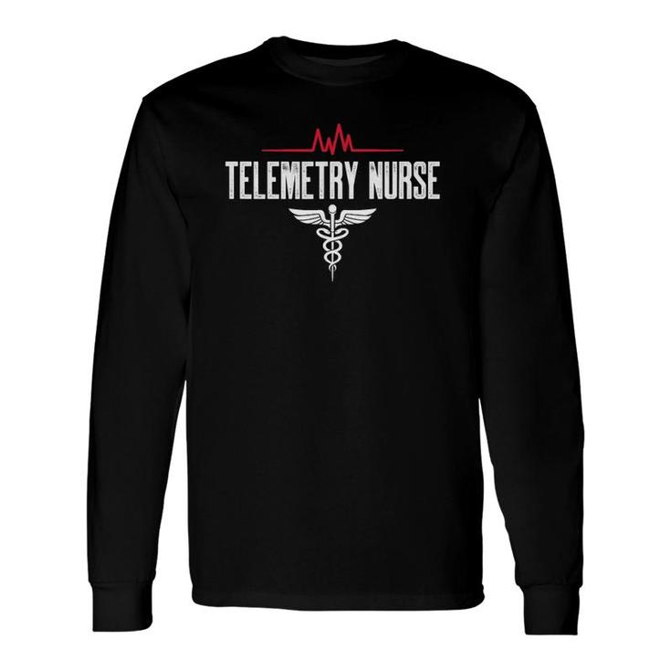 Telemetry Nurse For Nurse And Nursing Student Long Sleeve T-Shirt