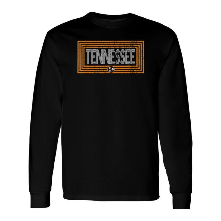 Tennessee Orange State Flag Distressed Vintage Long Sleeve T-Shirt T-Shirt