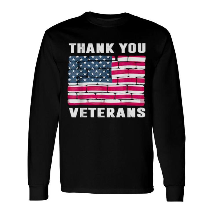 Thank You Veterans Veteran Day Long Sleeve T-Shirt T-Shirt