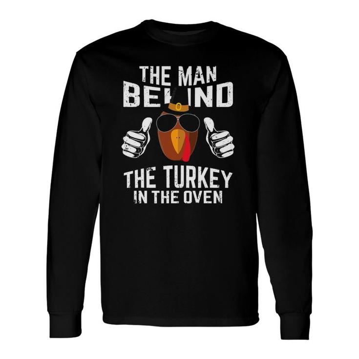 Thanksgiving Pregnancy Turkey In Oven Dad To Be Long Sleeve T-Shirt T-Shirt
