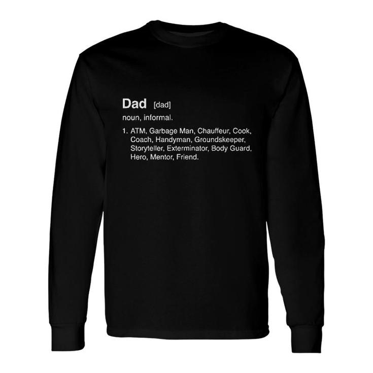 Thread Science Dad Definition Long Sleeve T-Shirt