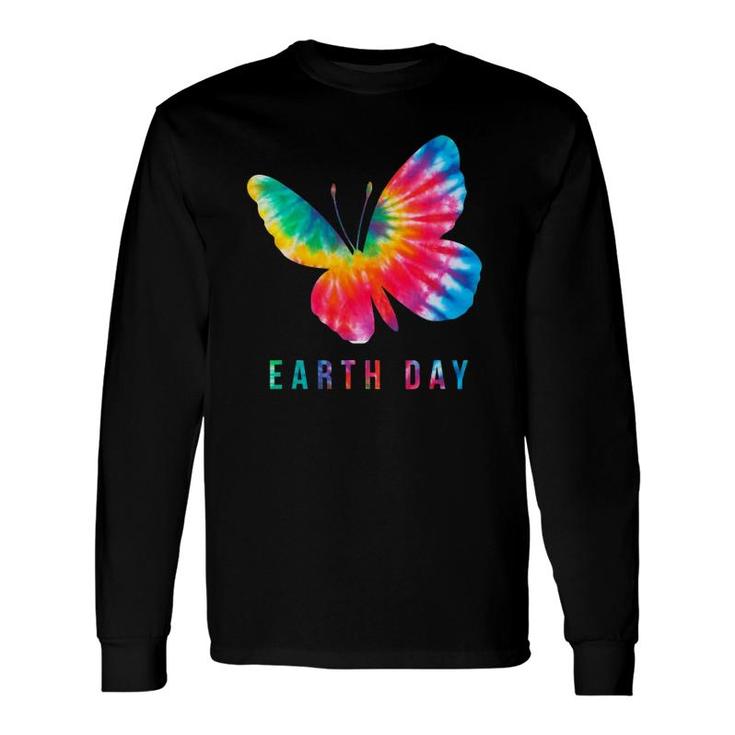 Tie Dye Butterfly Lover Earth Day 2021 Costume Environmental Long Sleeve T-Shirt T-Shirt