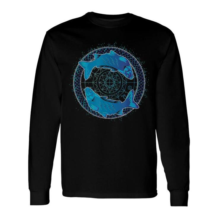 Tierkreiszeichen Fische Wasserzeichen Horoskop Sternzeichen Long Sleeve T-Shirt