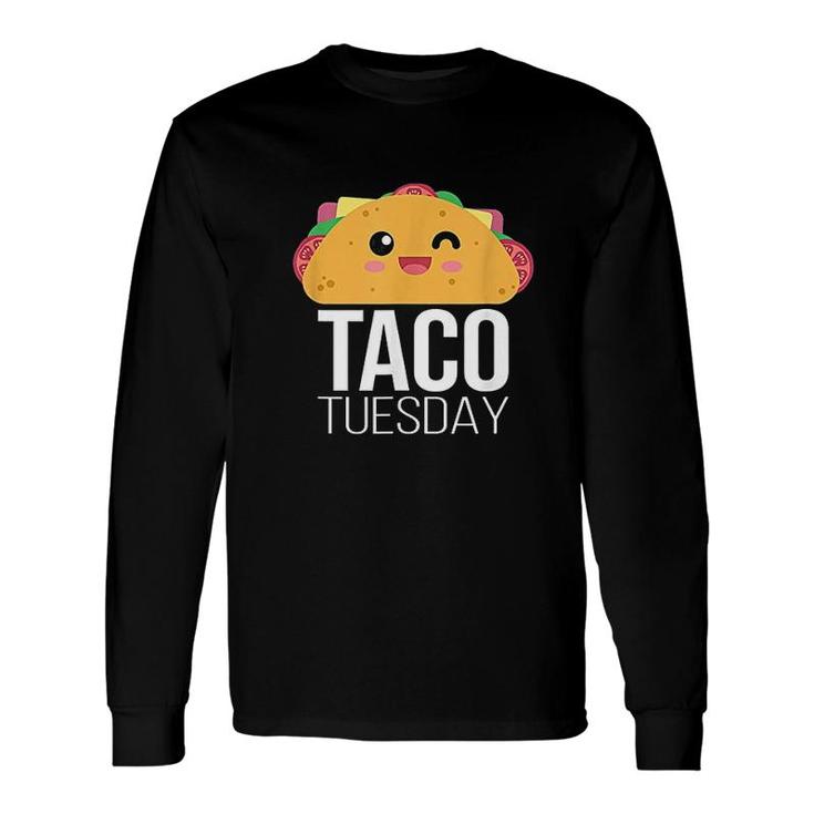 Tuesday Tacos Foodie Mexican Fiesta Taco Camiseta Long Sleeve T-Shirt T-Shirt