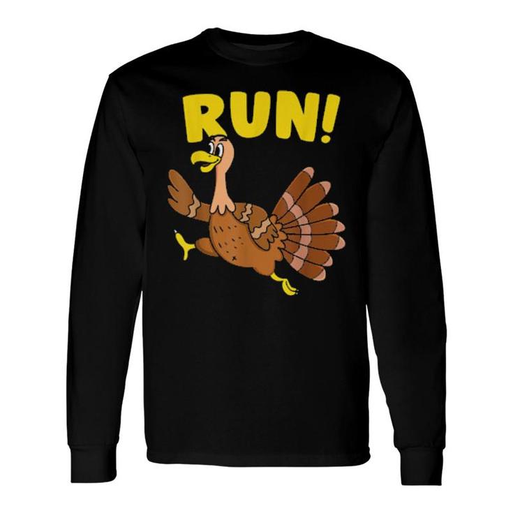 Turkey Trot Squad Runner Thanksgiving Pilgrim Costume Long Sleeve T-Shirt T-Shirt