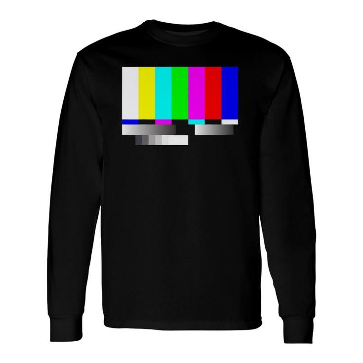 Tv Error Bars Test Pattern Long Sleeve T-Shirt