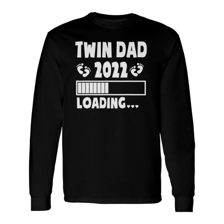 Twin Dad Of Twins 2022 Expecting Twin Dad Father's Day Cute Long Sleeve T-Shirt T-Shirt