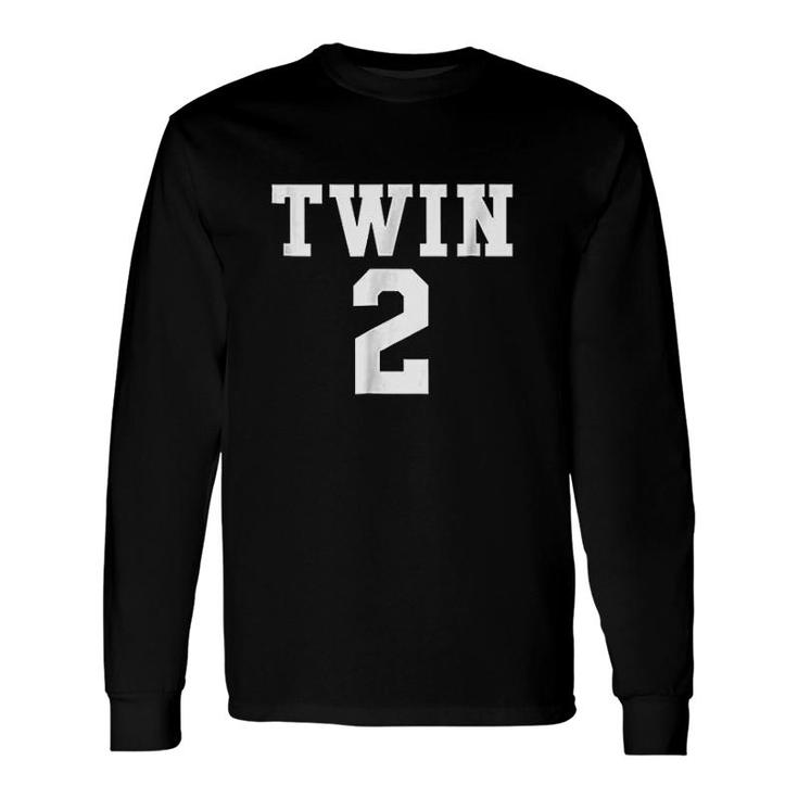 Twin Number Two Twin Lovers Day Whacky Twin Long Sleeve T-Shirt
