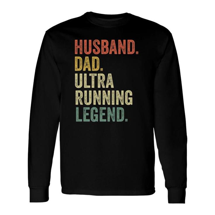 Ultra Runner Husband Dad Vintage Trail Running Long Sleeve T-Shirt T-Shirt