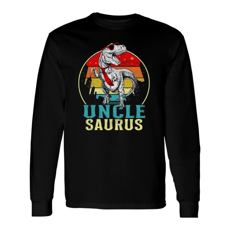 Uncle Saurusrex Dinosaur Uncle Saurus Fathers Day Long Sleeve T-Shirt T-Shirt