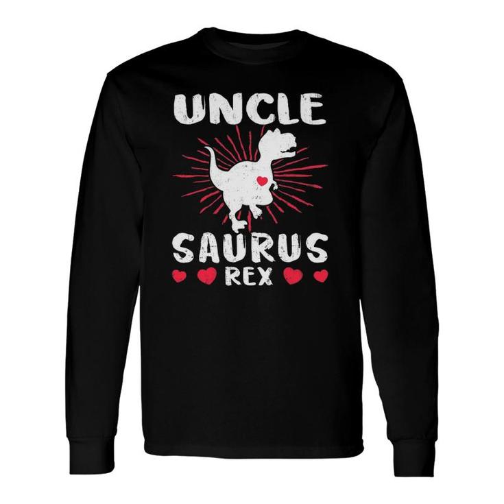 Unclesaurus Uncle Saurus Rex Dinosaur Heart Love Long Sleeve T-Shirt T-Shirt