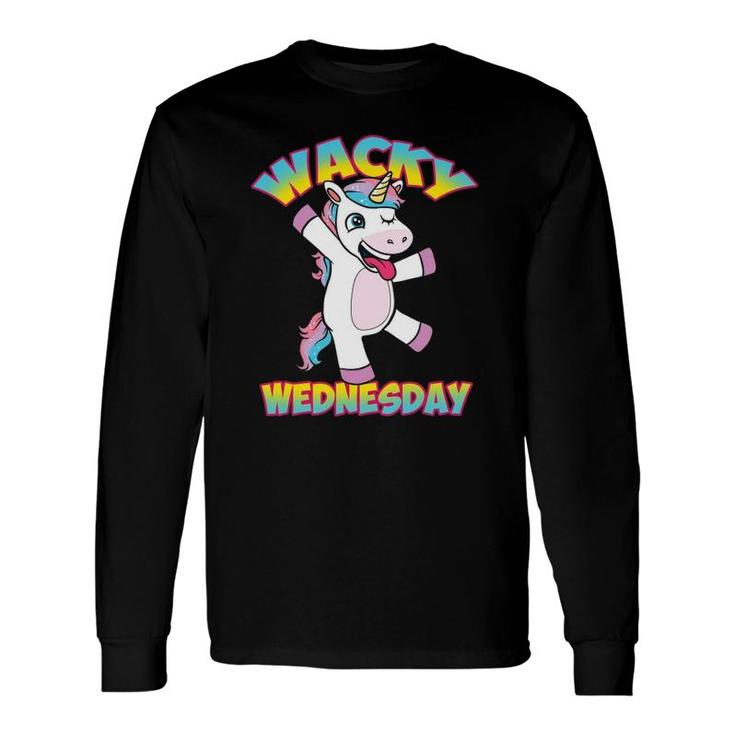 Unicorn Wednesdays Wacky Wednesday Unicorn Long Sleeve T-Shirt T-Shirt