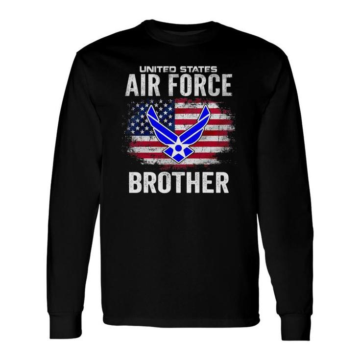 United States Air Force Brother With American Flag Long Sleeve T-Shirt T-Shirt