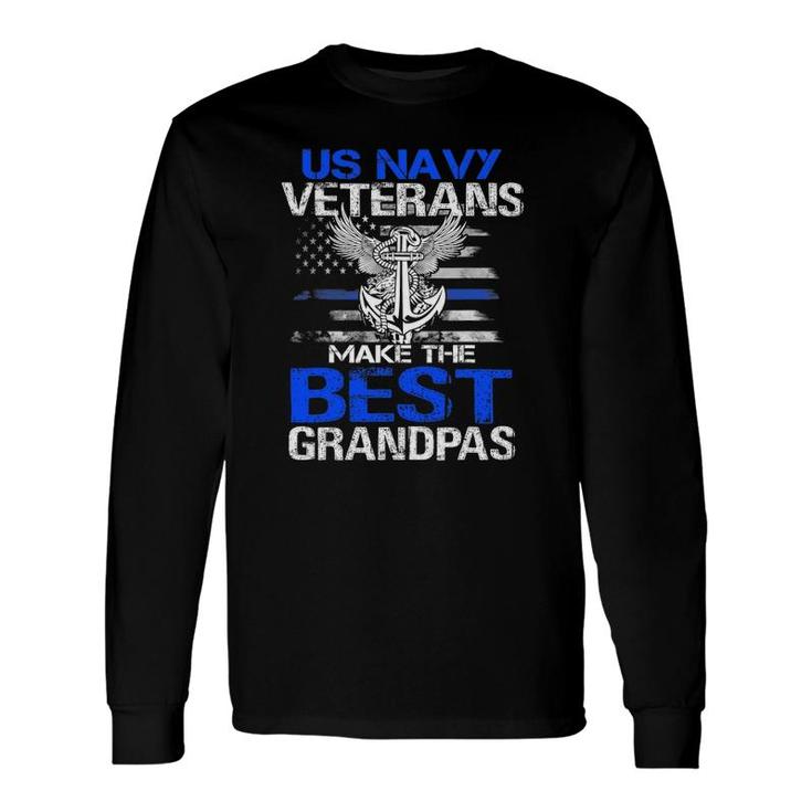 Us Navy Veterans Make The Best Grandpas Father's Day Long Sleeve T-Shirt T-Shirt
