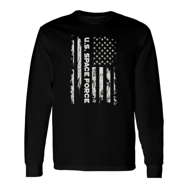 Us Space Force American Flag New Long Sleeve T-Shirt T-Shirt