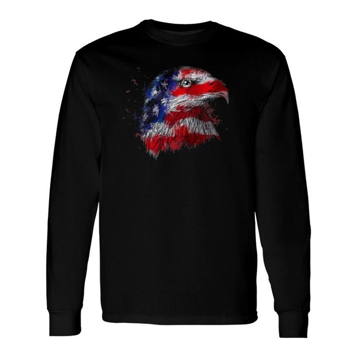 Usa Bald Eagle 4Th Of July Patriotic American Flag Premium Long Sleeve T-Shirt T-Shirt