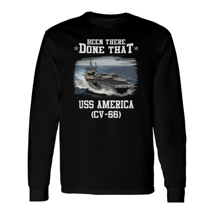 Uss America Cv-66 Veterans Day Father Day Long Sleeve T-Shirt T-Shirt