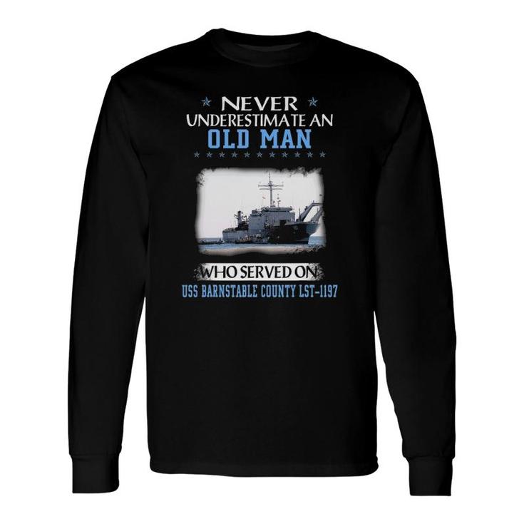 Uss Barnstable County Lst-1197 Veterans Day Father Day Long Sleeve T-Shirt T-Shirt