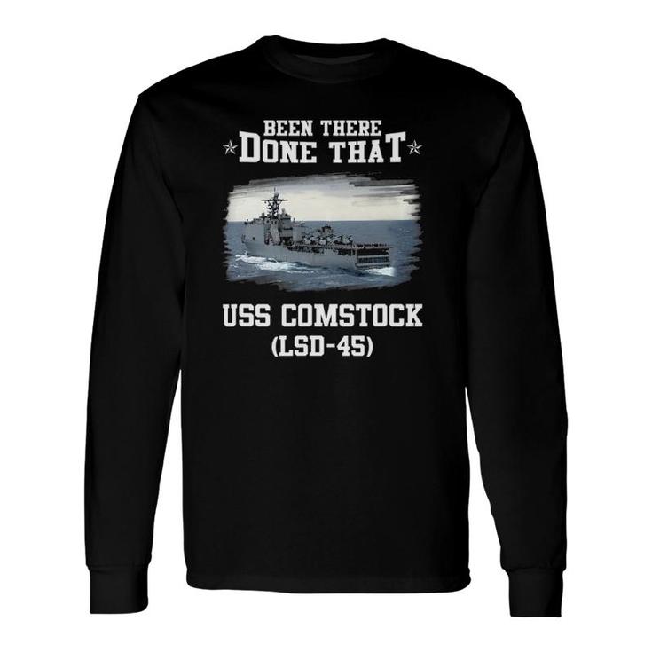 Uss Comstock Lsd-45 Veterans Day Father's Day Long Sleeve T-Shirt T-Shirt