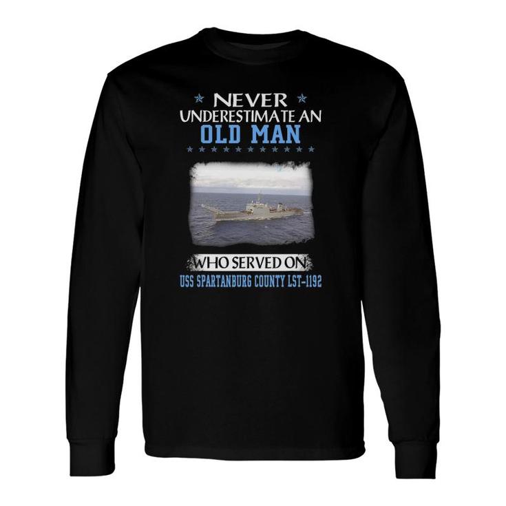 Uss Spartanburg County Lst-1192 Veterans Day Father Day Long Sleeve T-Shirt T-Shirt