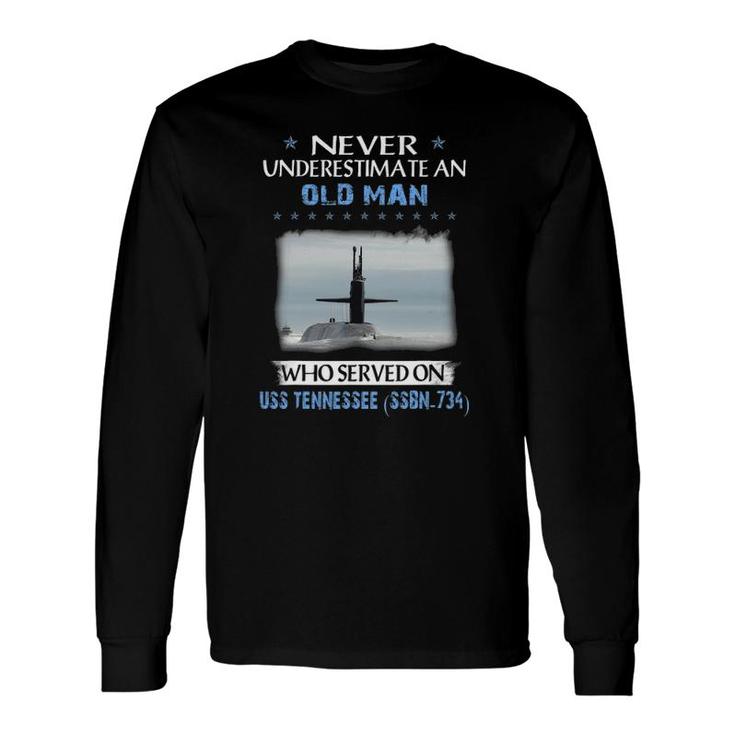 Uss Tennessee Ssbn-734 Submarine Veterans Day Father Day Long Sleeve T-Shirt T-Shirt