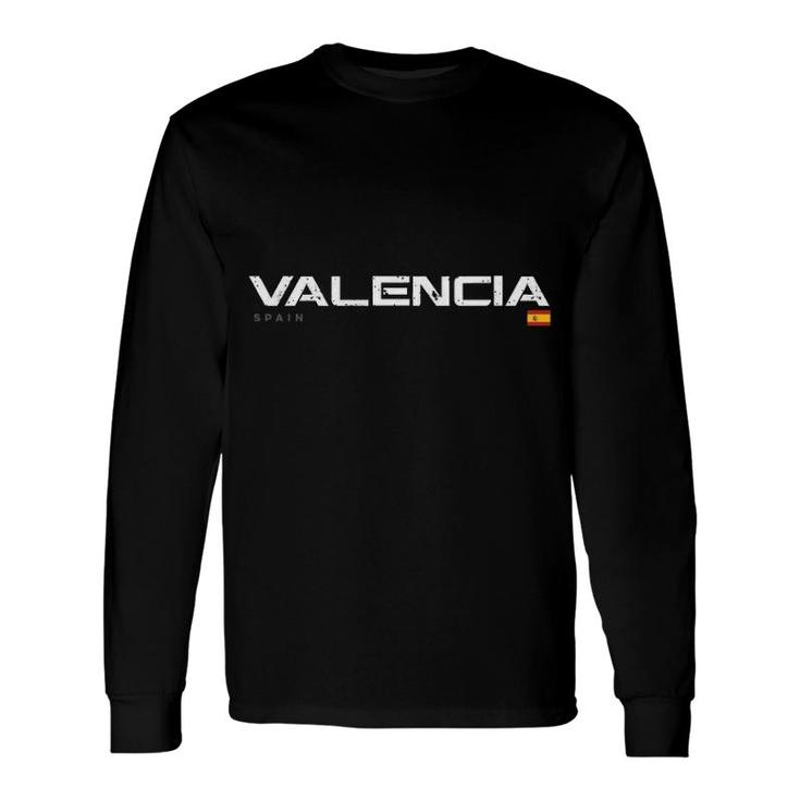 Valencia Spain Vintage Retro Pullover Long Sleeve T-Shirt