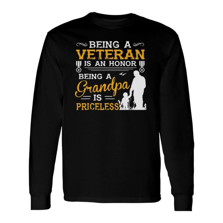 Veteran Grandpa , For Grandfather Long Sleeve T-Shirt T-Shirt