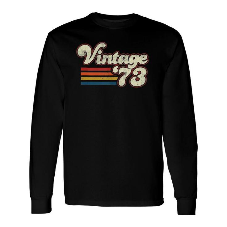 Vintage 1973 49Th Birthday Tank Top Long Sleeve T-Shirt T-Shirt