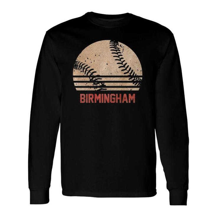 Vintage Baseball Birmingham Cool Softball Long Sleeve T-Shirt T-Shirt