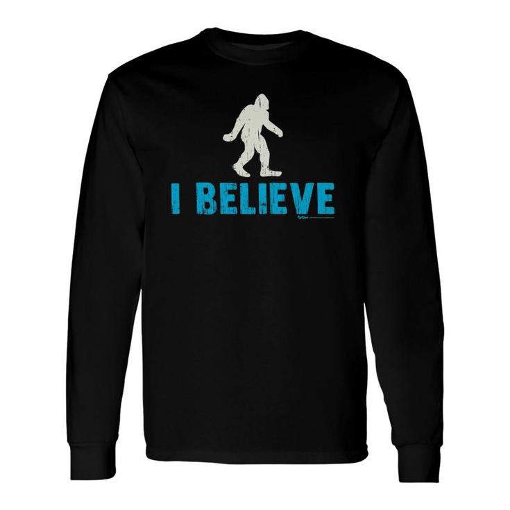 Vintage I Believe Bigfoot Sasquatch Yeti Believe Long Sleeve T-Shirt T-Shirt